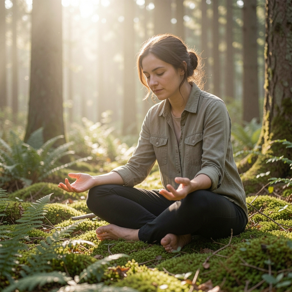 Daily energy awareness practice in natural setting